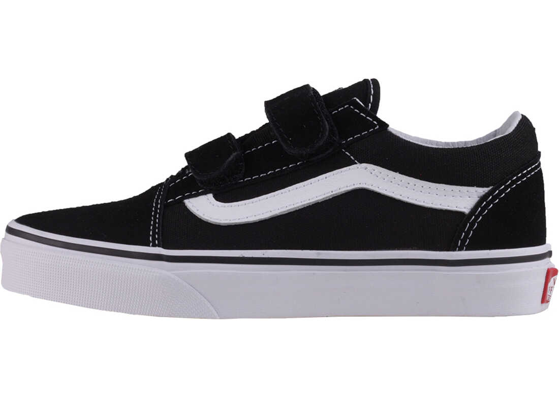 Tenis Vans Old Skool V Kids Trainers In Black White* Black