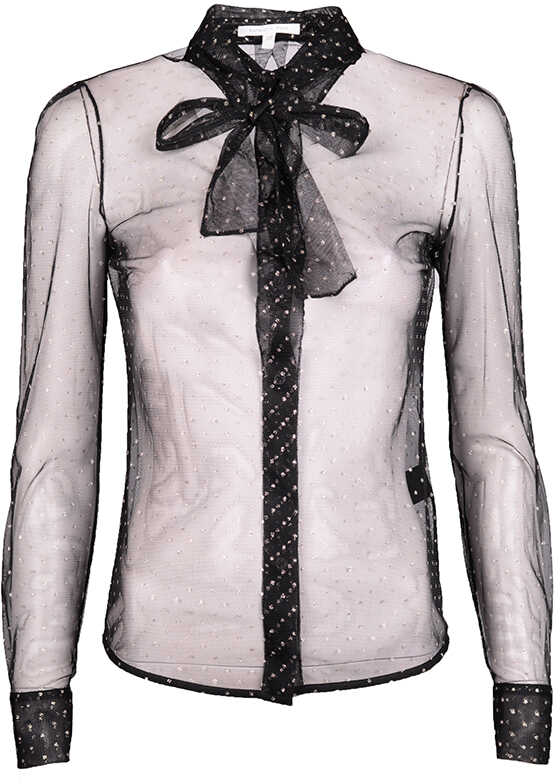 Bluza Patrizia Pepe Koszula Czarny, Srebrny