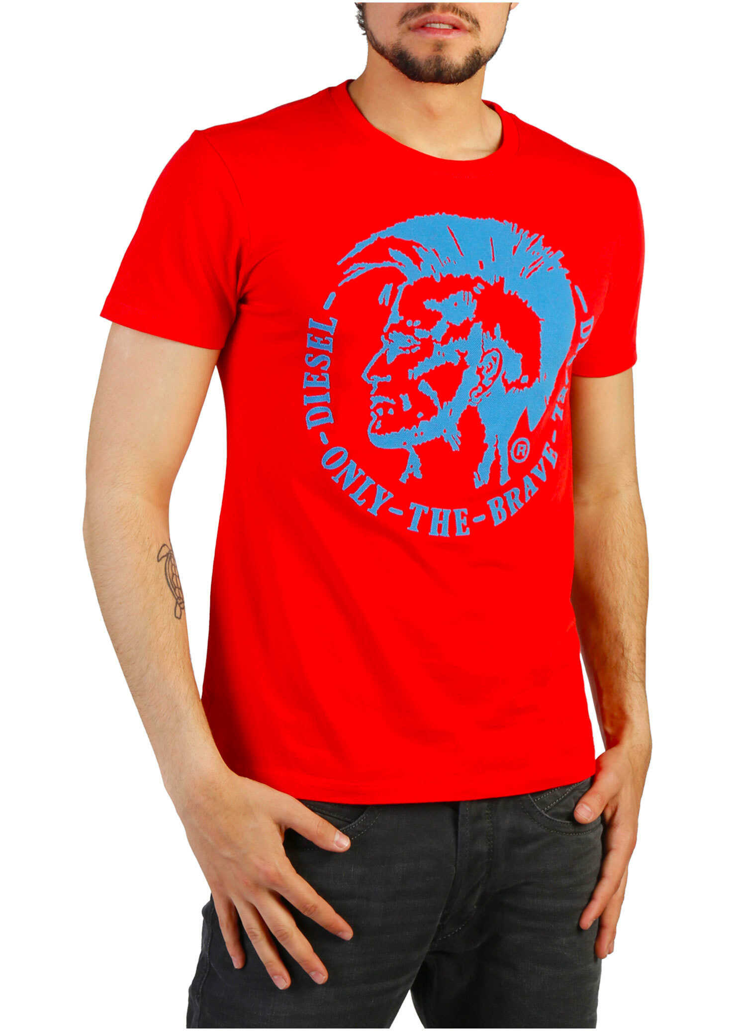 Tricou Diesel T-Diego-Fo_00Sqxc_0091B Red