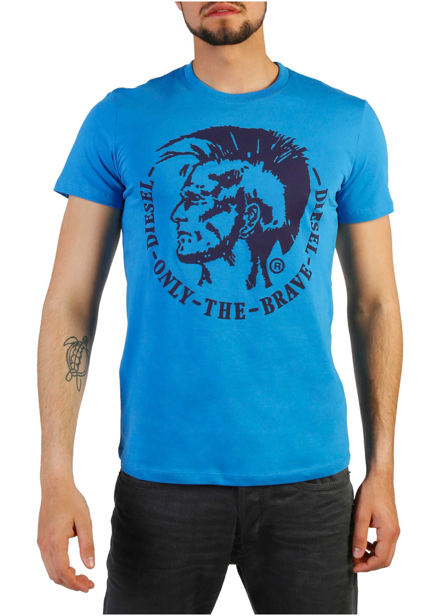 Tricou Diesel T-Diego-Fo_00Sqxc_0091B Blue