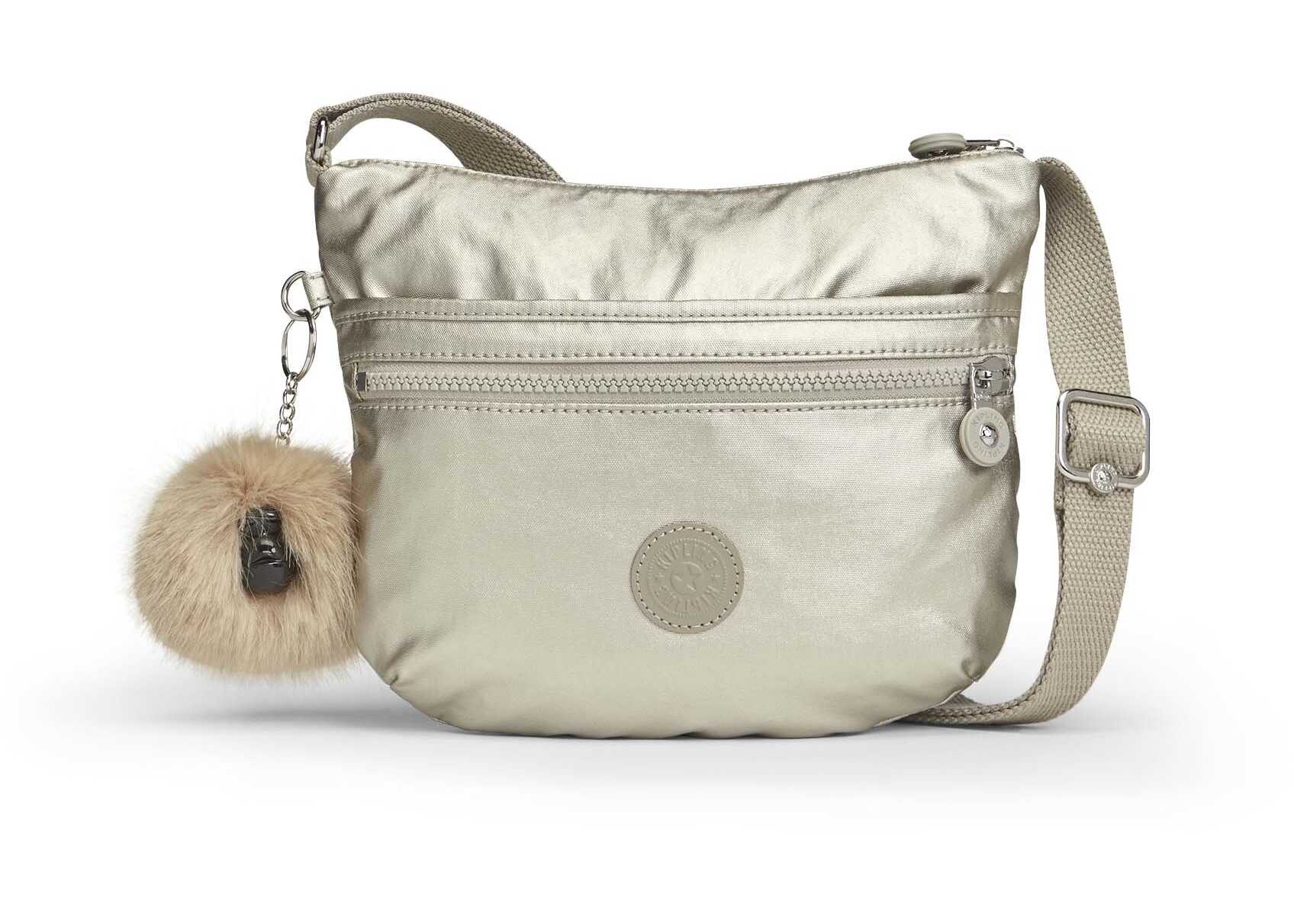 Geanta femei Kipling B9689ECF94 SILVER BEIGE