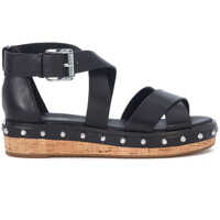 Sandale Sandalo Michael Kors Darby In Pelle Nera Con Borchie Femei