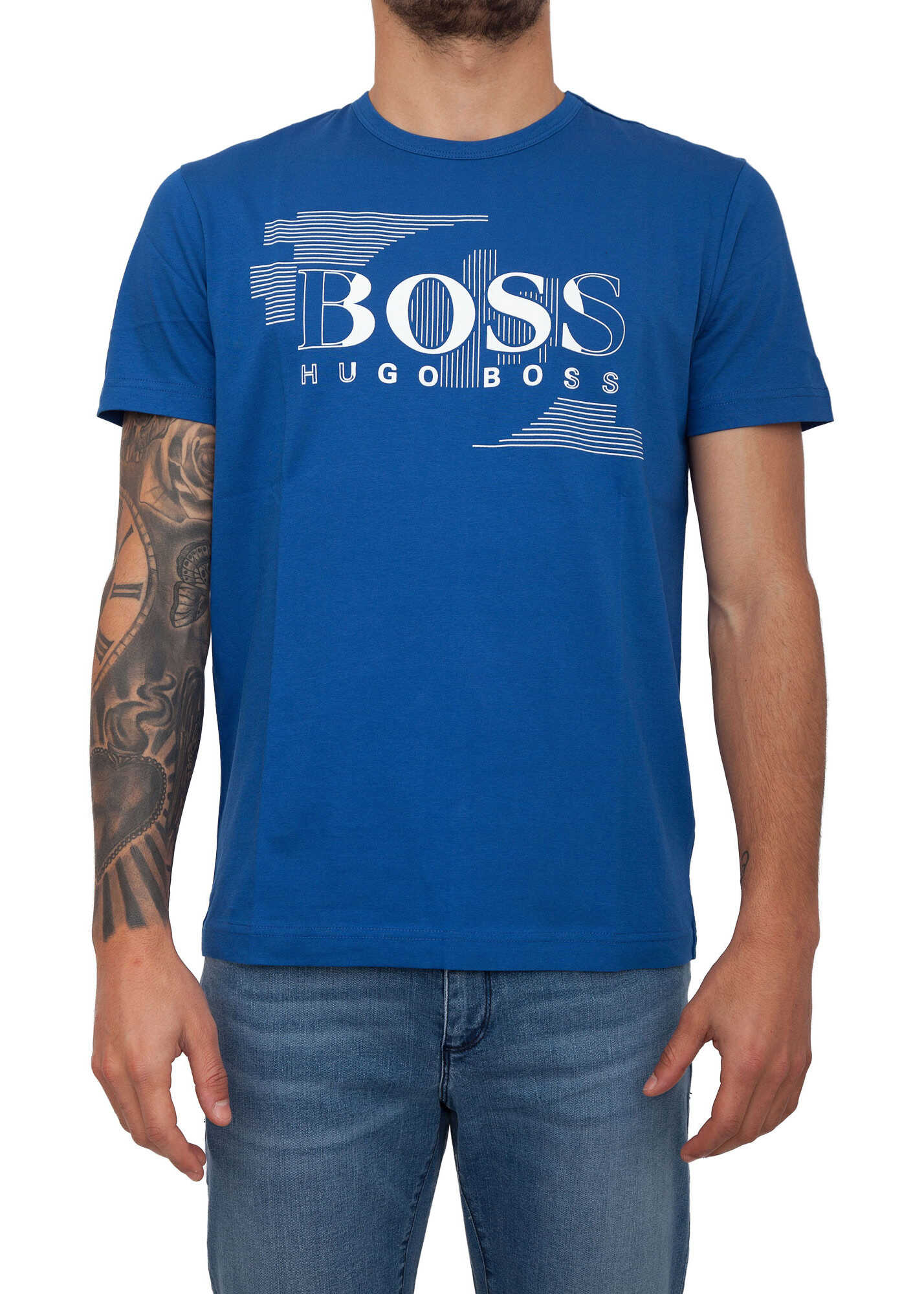 Tricou BOSS Hugo Boss B5FE3B17 BLUE
