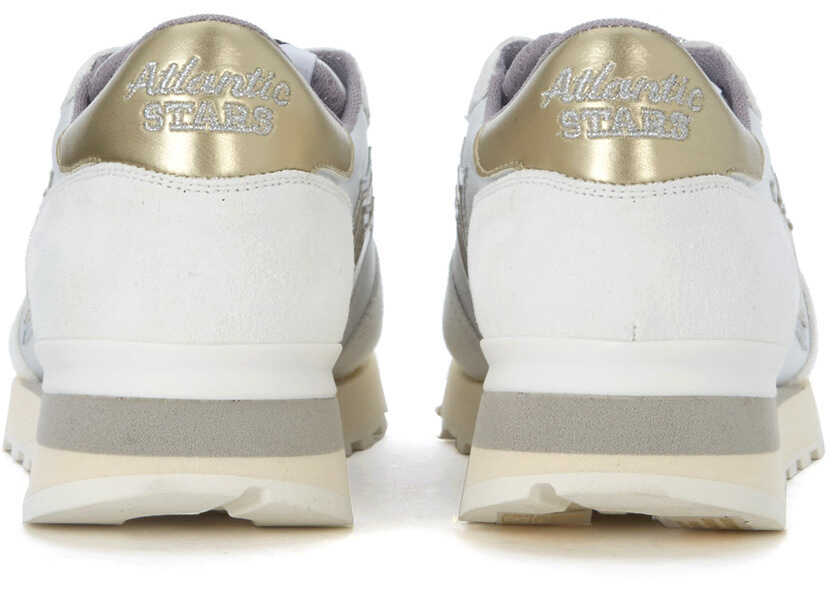 Pantofi sport Atlantic Stars Alhena White, Gold And Silver Leather Sneakers White Femei (BM 5791238) 4