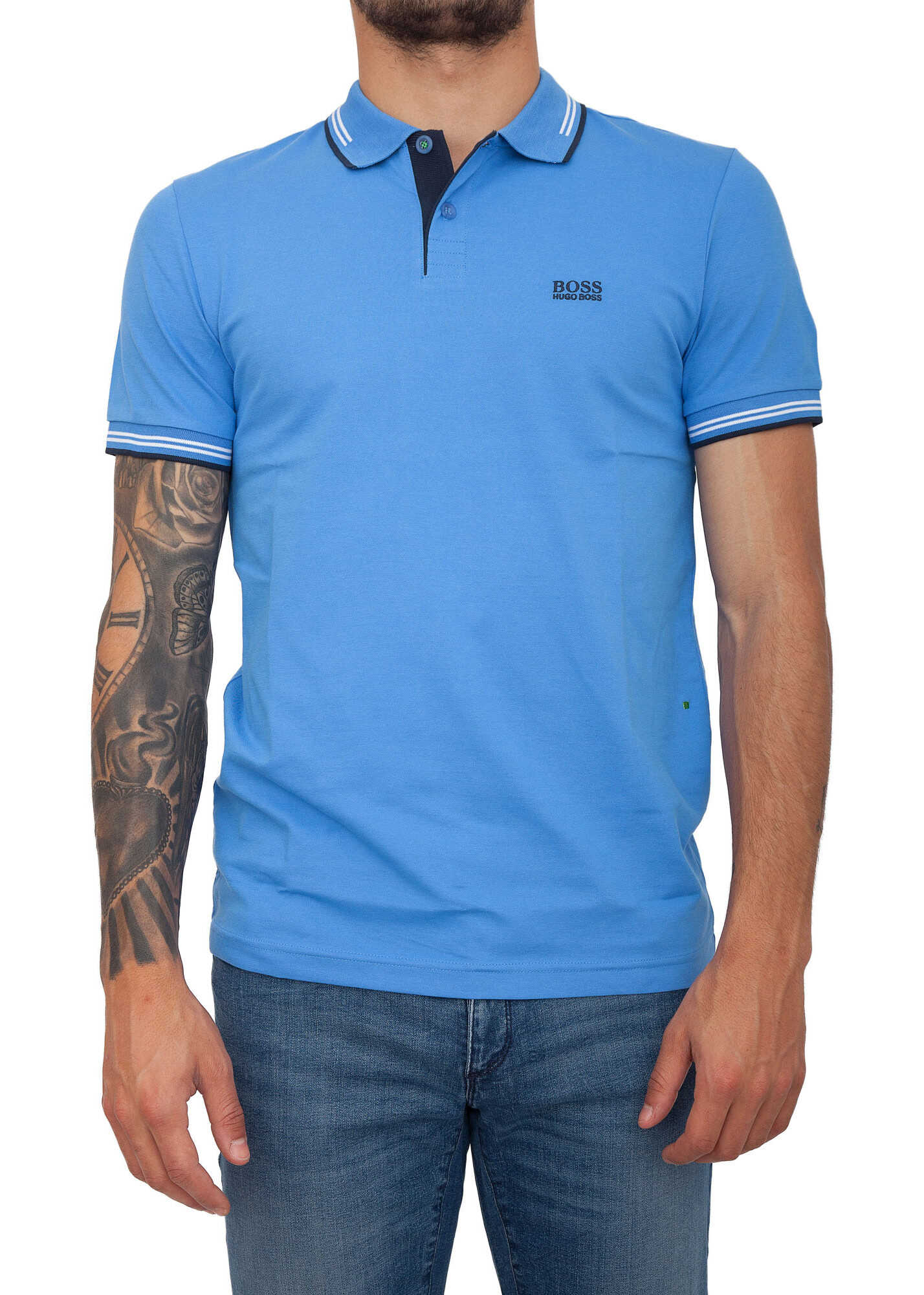 Tricou BOSS Hugo Boss 2FBAB7E4 BLUE