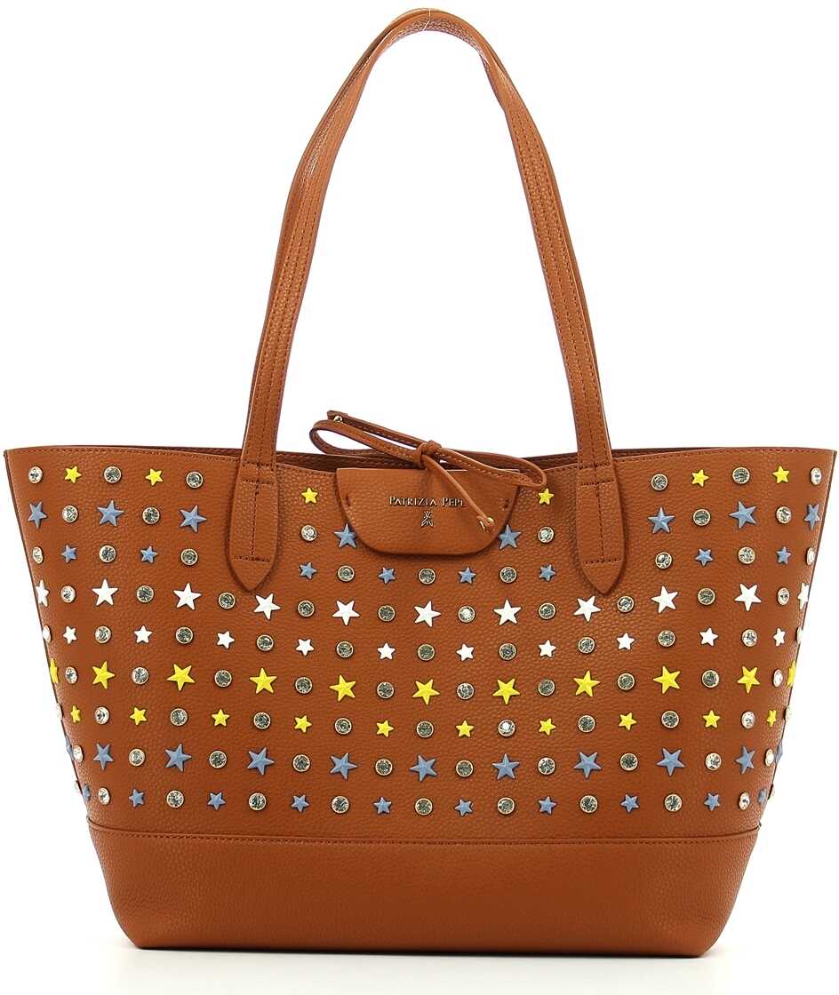 Geanta femei Patrizia Pepe 48E2687C7D STARS BROWN