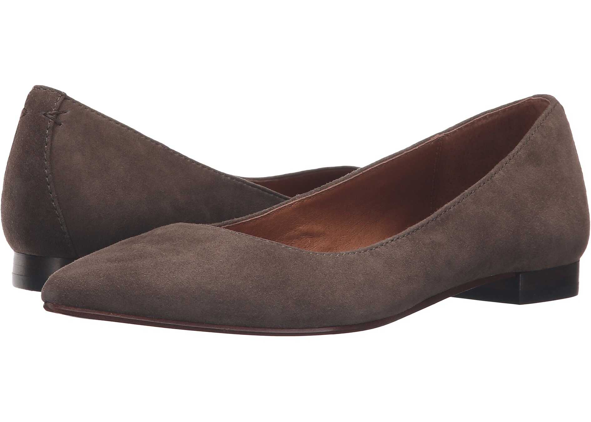 Balerin Frye Sienna Ballet* Dark Taupe Suede