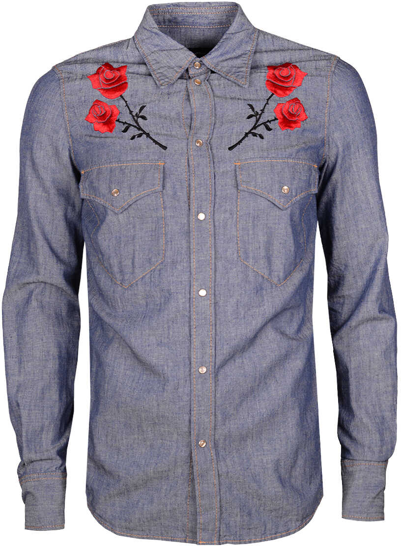 Camasa DSQUARED2 Koszula Niebieski