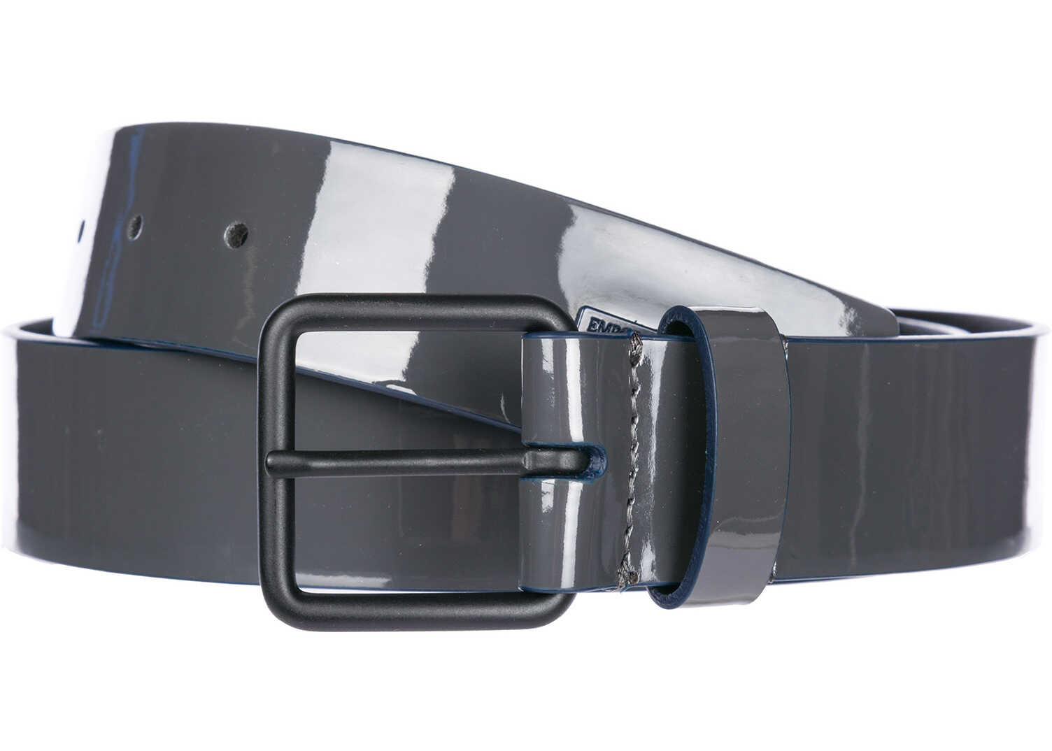 Curea Emporio Armani Leather Belt Grey