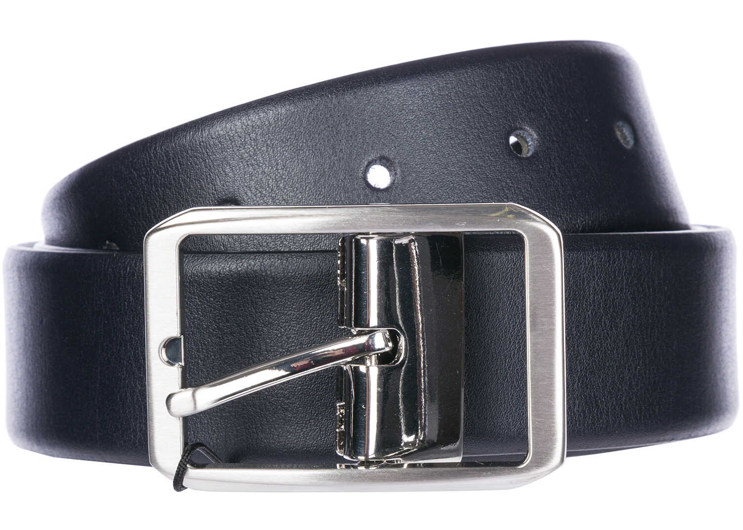 Curea Emporio Armani Leather Belt Blue