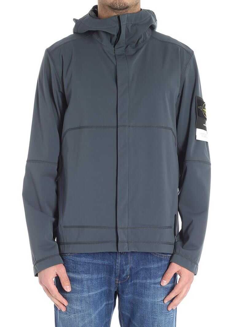 Jacheta Stone Island Dark Grey Technical Fabric Jacket Gray