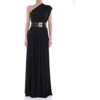 Rochii Black Pleated One-Shoulder Dress* Femei