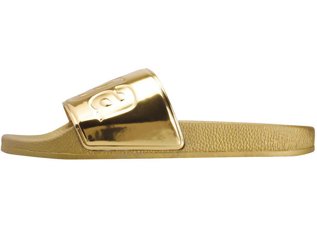 Slap Superga 1908 Metallic Slide In Gold* Gold