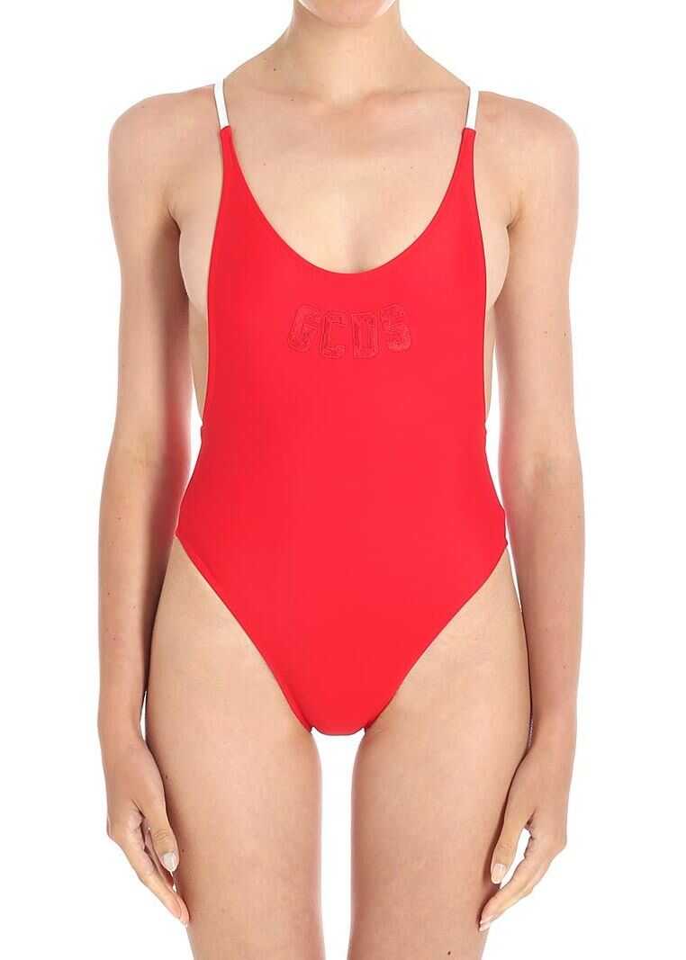 Costum GCDS Red Xciv Swimsuit Red