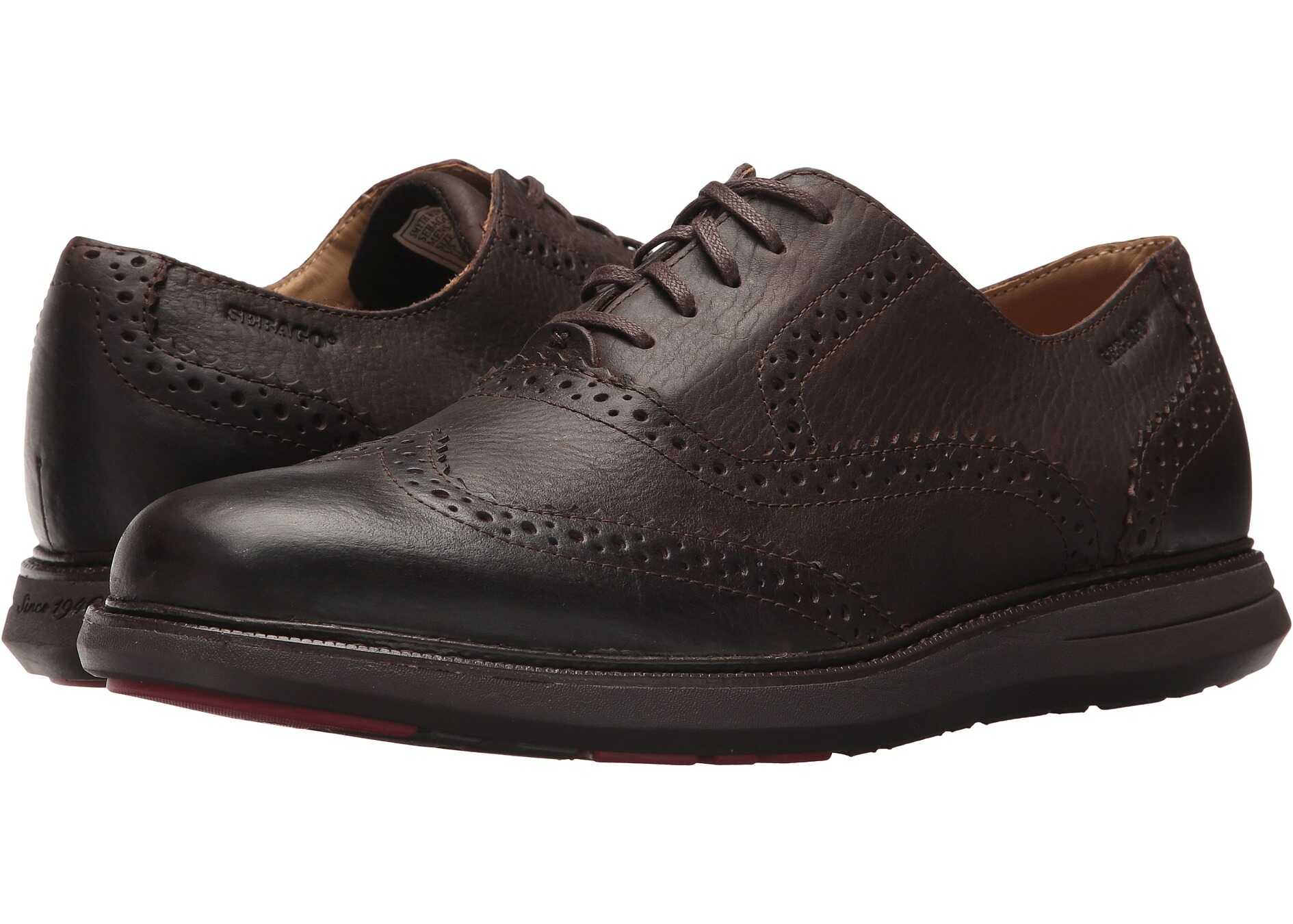 Pantof Sebago Smyth Wing Tip Dark Brown Leather