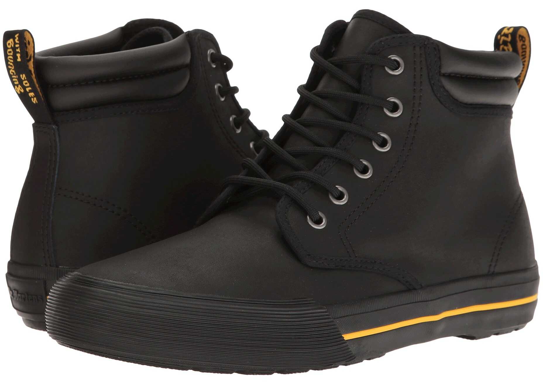 Gheata Dr. Martens Eason Black Greasy Lamper Vulc/Mohawk Synthetic