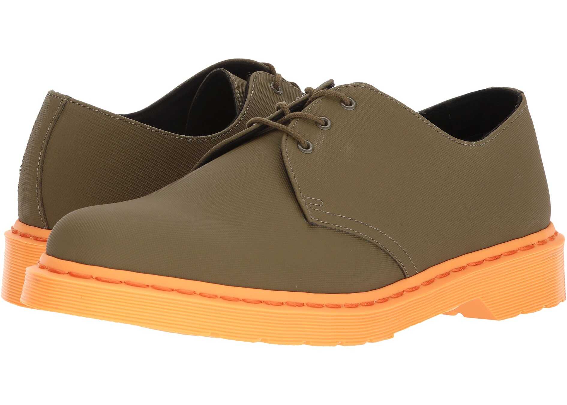 Pantof Dr. Martens 1461 3-Eye Shoe Mid Olive Ajax