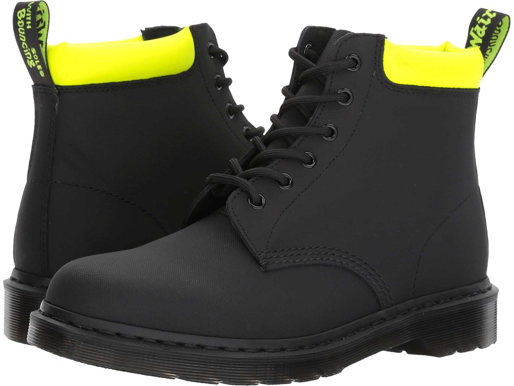 Gheata Dr. Martens 939 6-Eye Boot Black Ajax/Neon Yellow Pu
