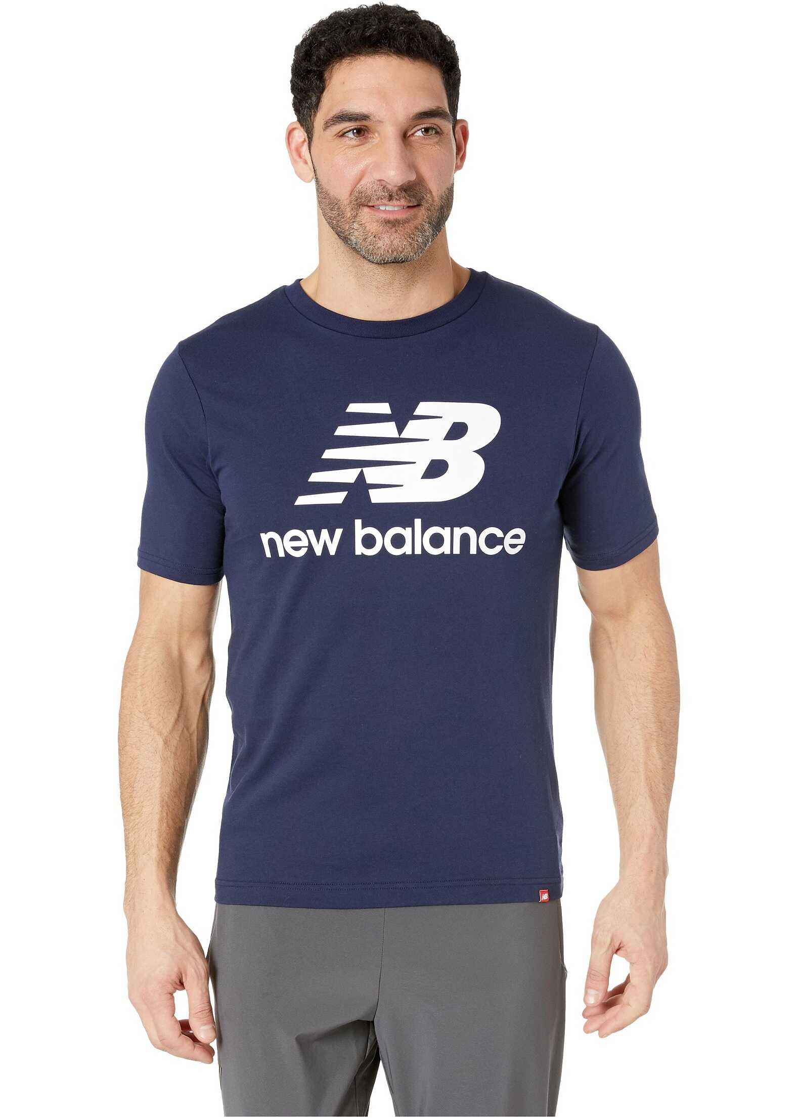 New Balance Essentials Stacked Logo Tee Pigment 2