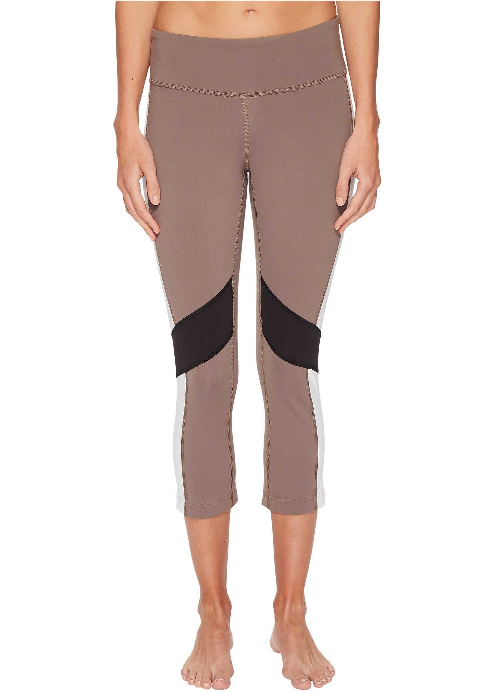 Pantalon Reebok Lux 3/4 Tights - Color Block Smoky Taupe