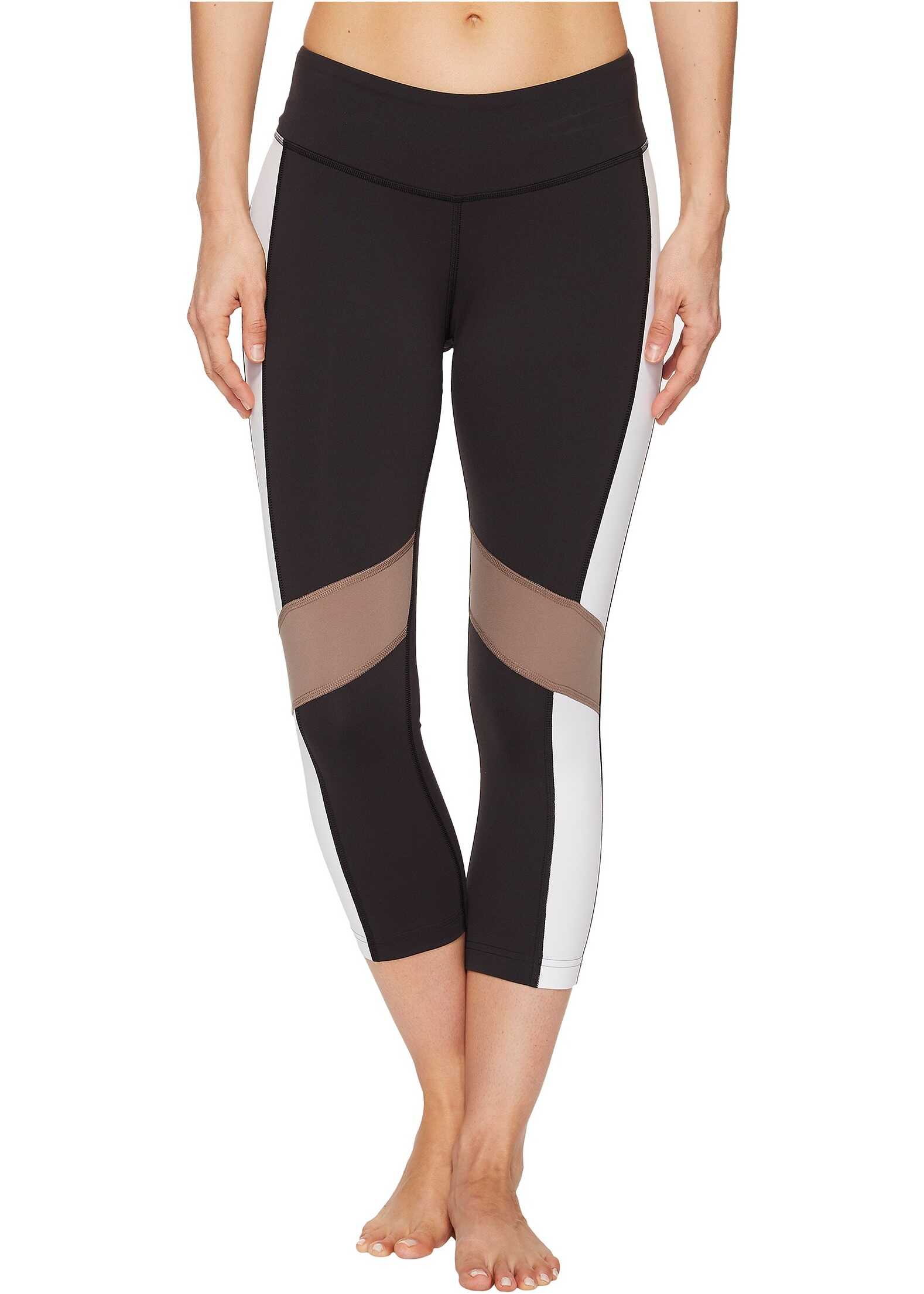 Pantalon Reebok Lux 3/4 Tights - Color Block Black