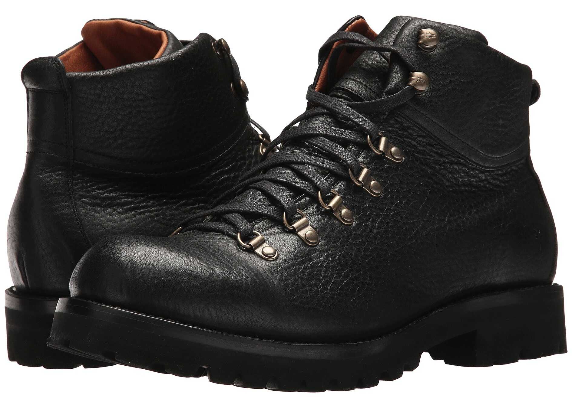 Gheata Frye Earl Hiker Black Oiled Pull Up