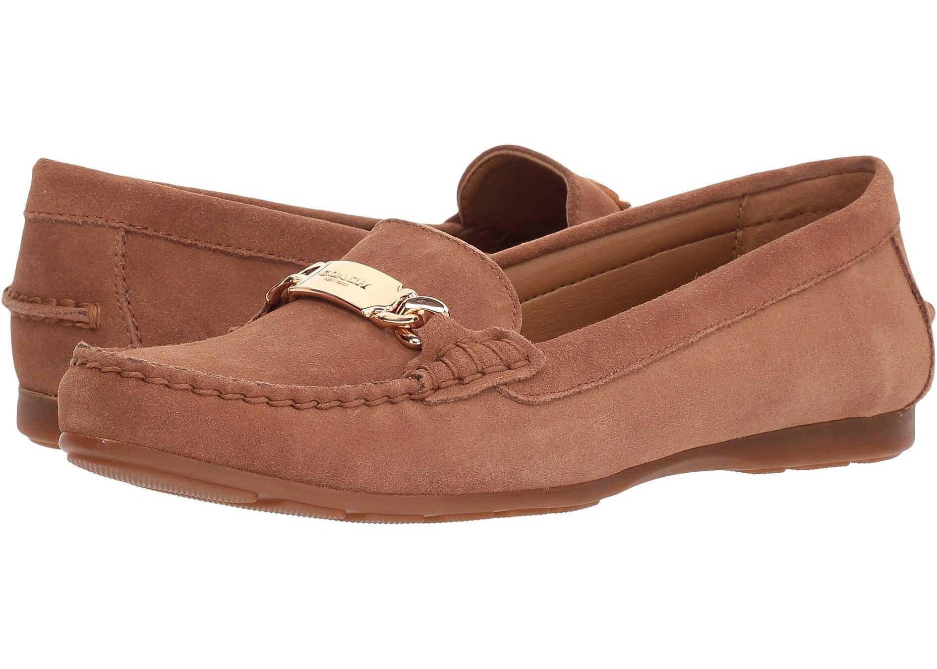 Mocasin COACH Olive Driver Saddle Suede