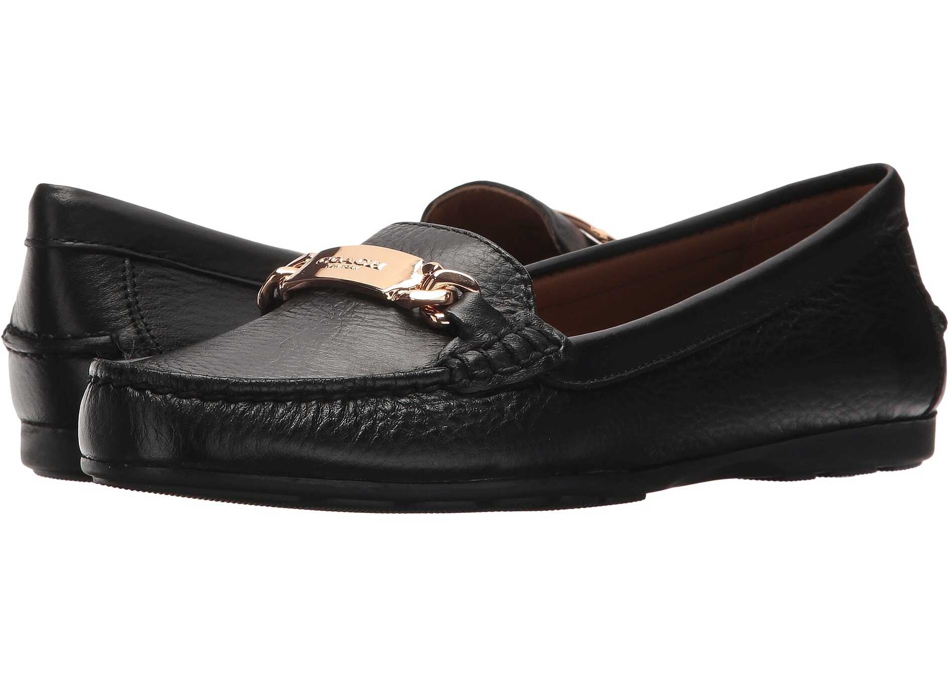 Mocasin COACH Olive Driver Black Leather