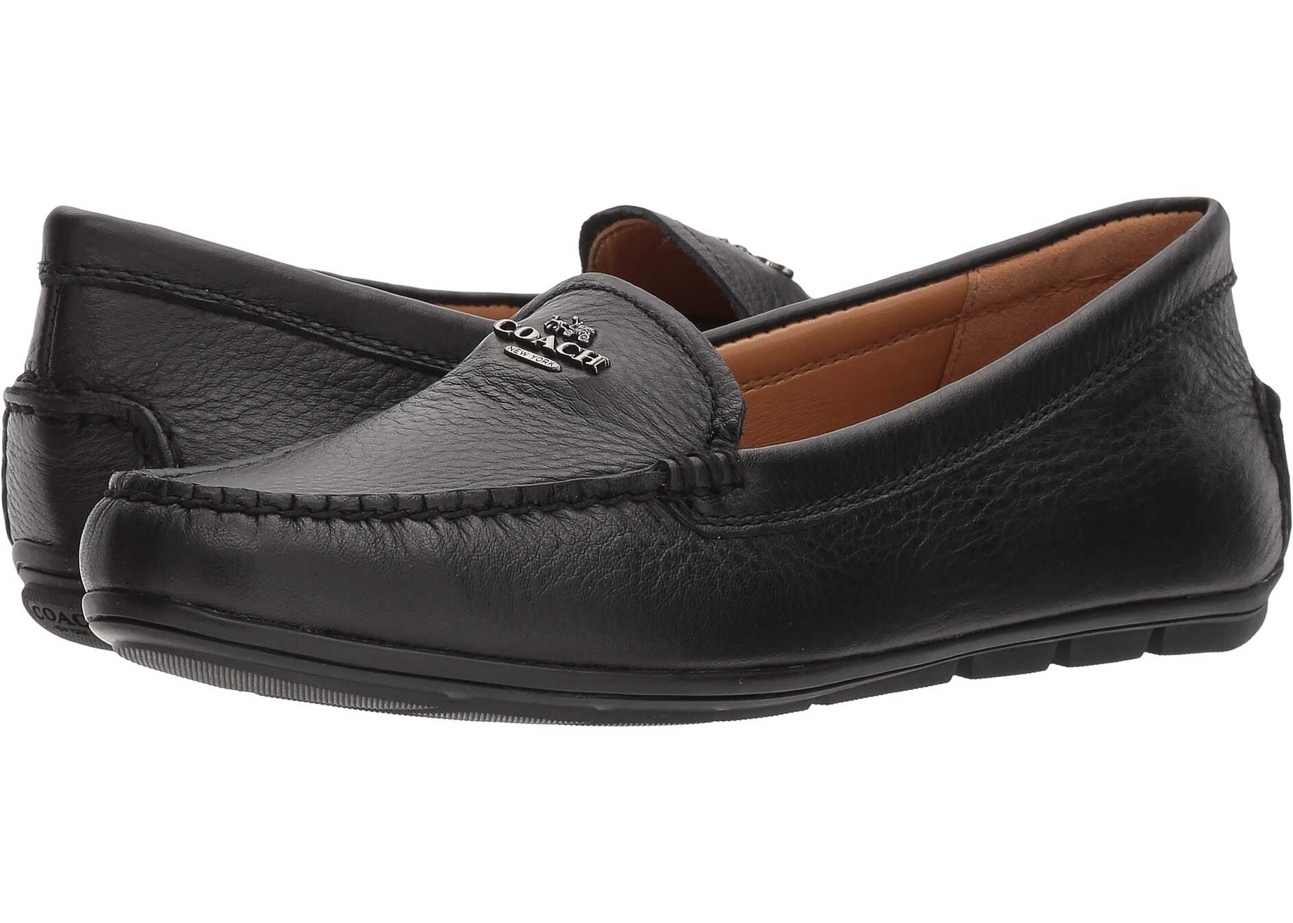 Mocasin COACH Mary Lock Up Driver Black Leather