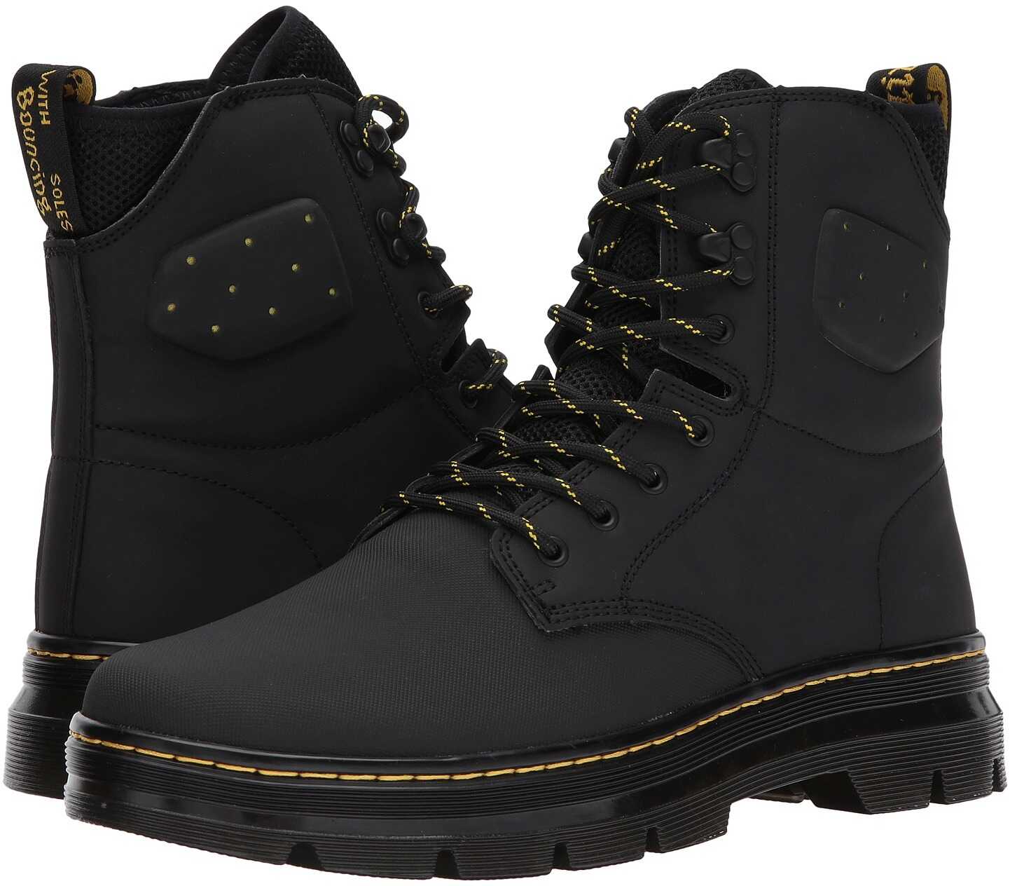 Gheata Dr. Martens Quinton Tall Boot Black Ajax/Black Synthetic Nubuck/Black Extreme Spacer Cosmo