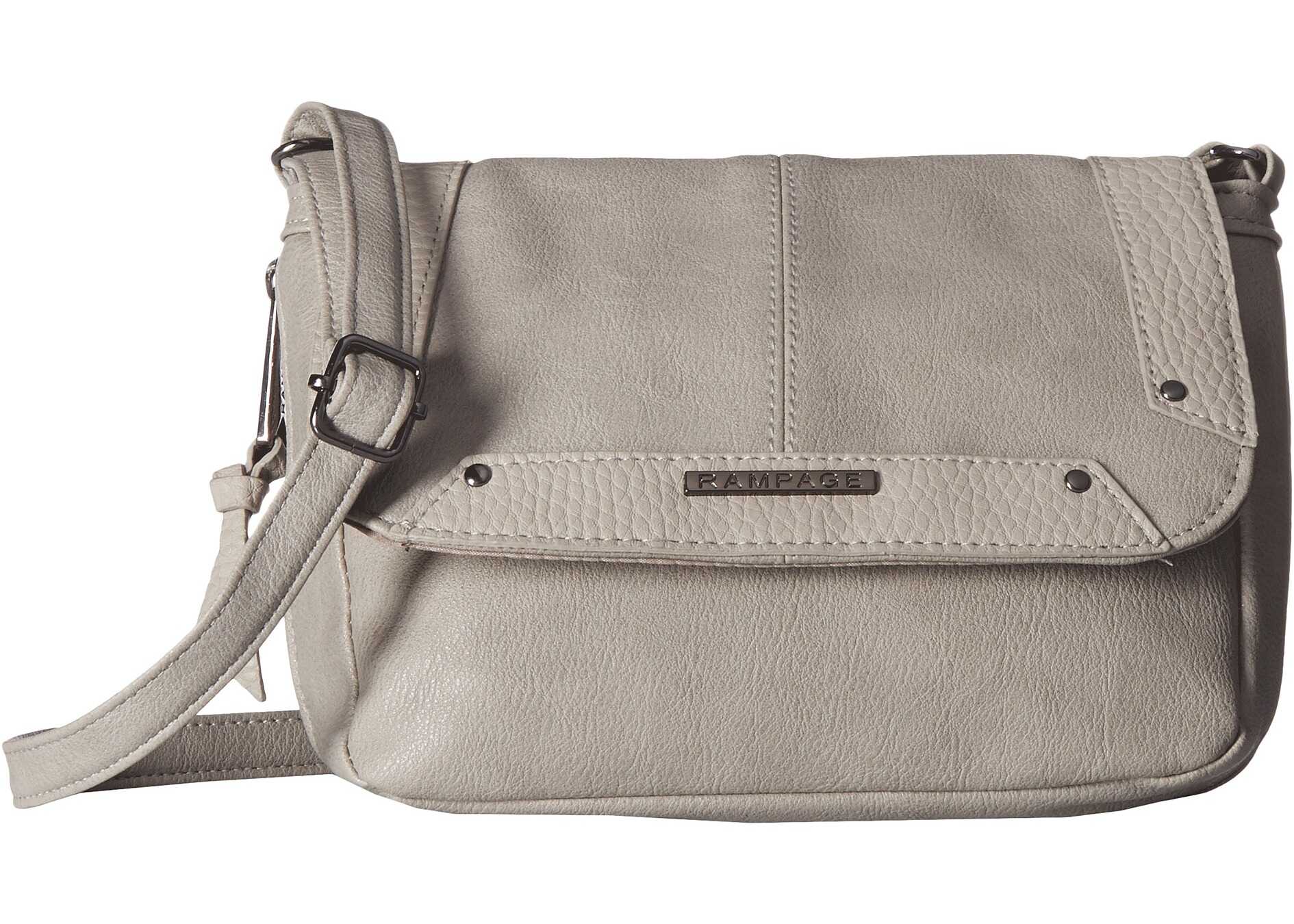Geanta femei Rampage Mixed Media Crossbody Concrete