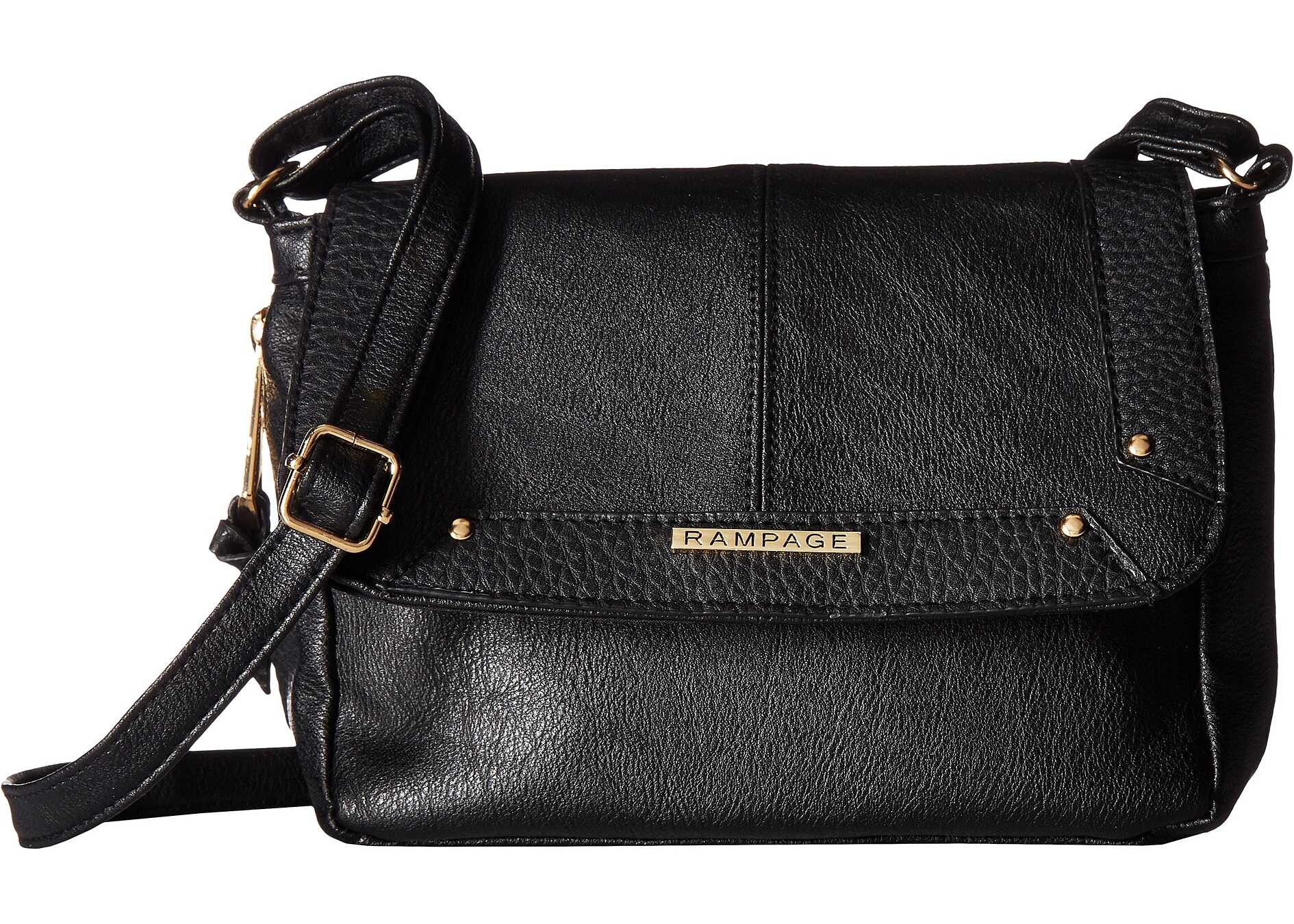 Geanta femei Rampage Mixed Media Crossbody Black