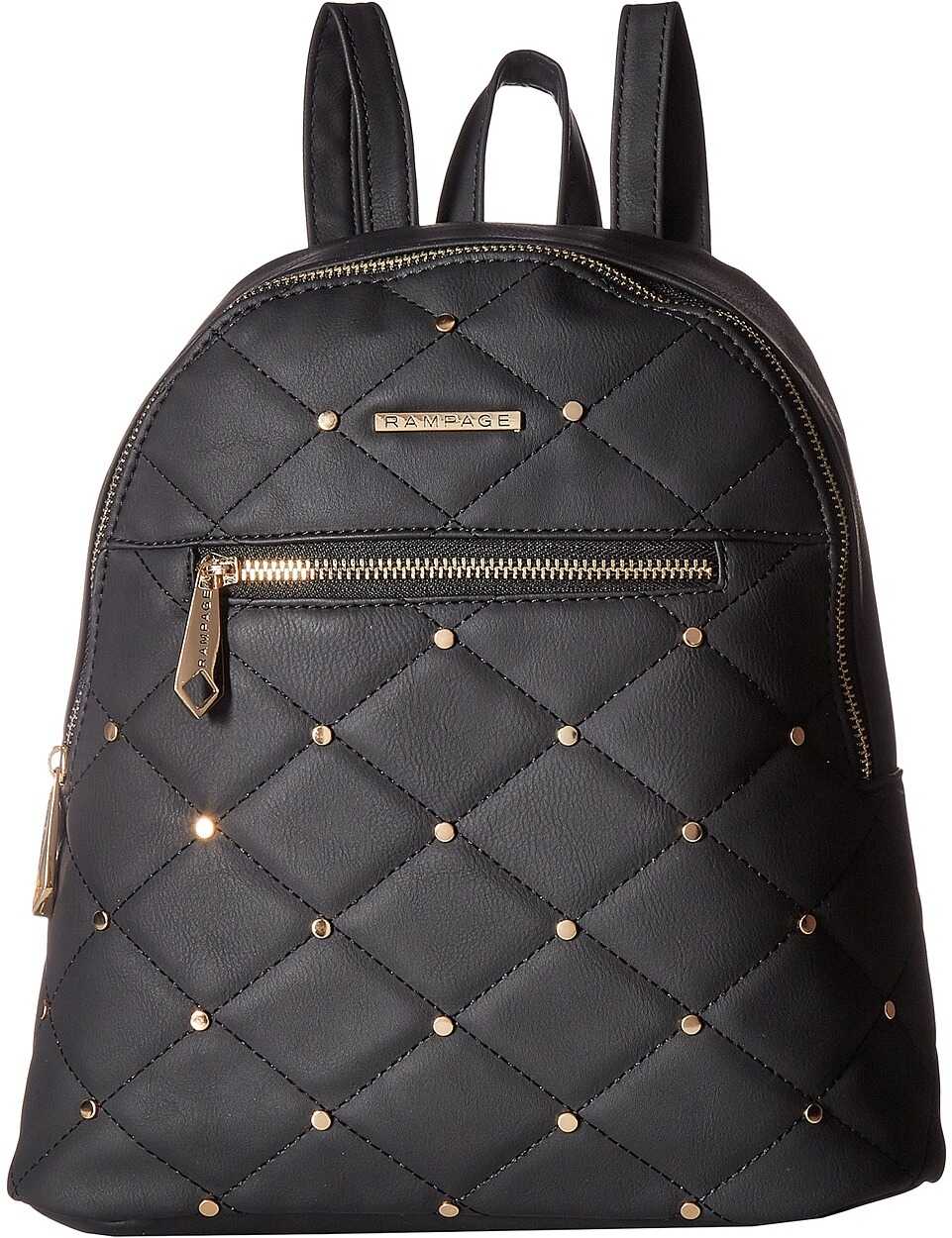 Rucsac Rampage Quilted Stud Midi Backpack Black