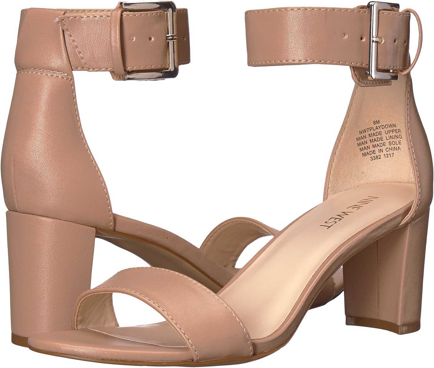 Sandala Nine West Playdown Light Natural Synthetic