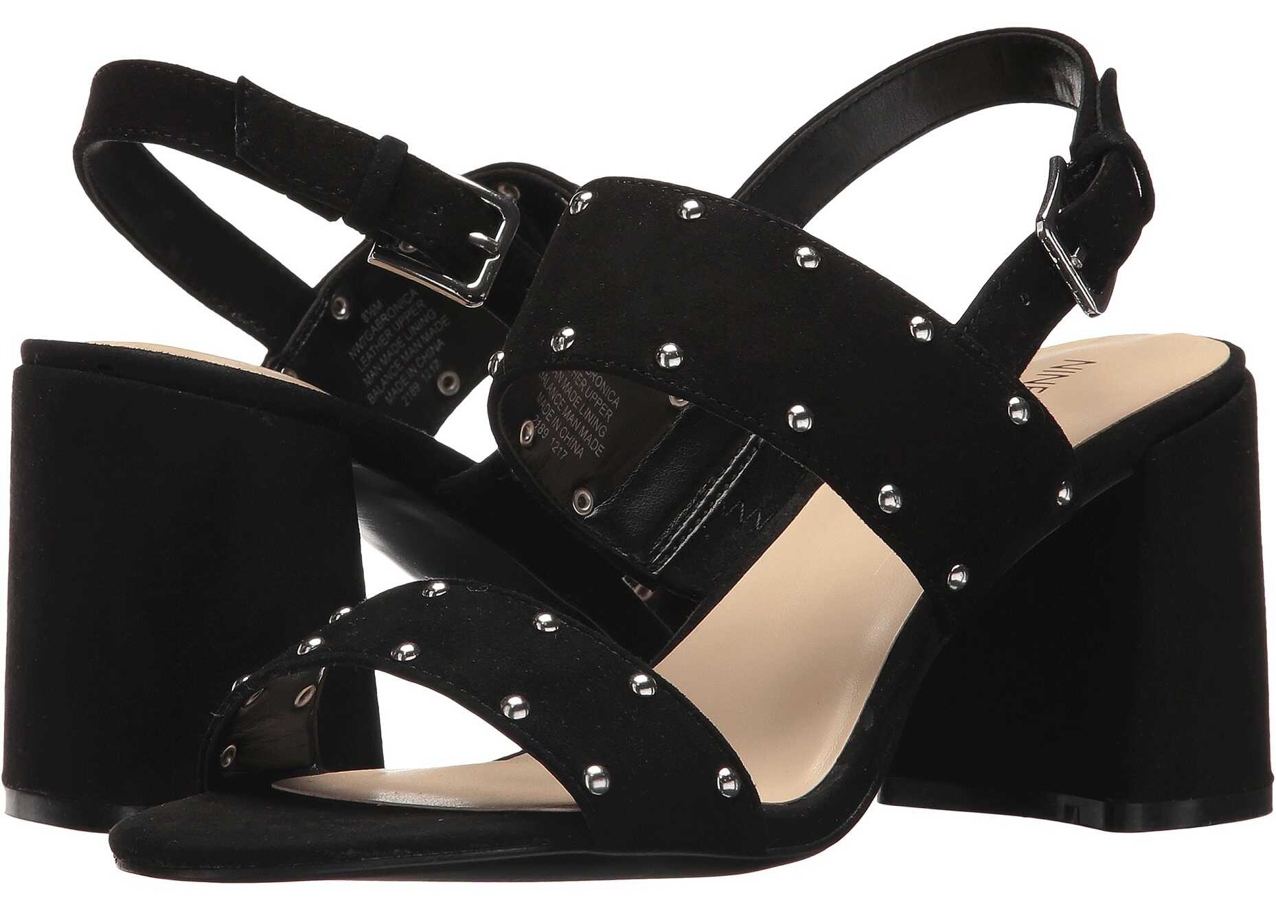 Sandala Nine West Gabronica Black Suede