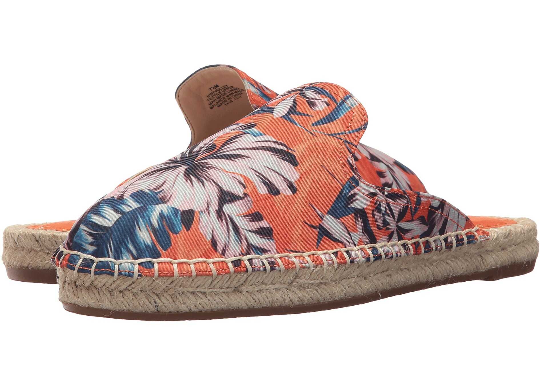 Sabot Nine West Volley Orange Multi Fabric