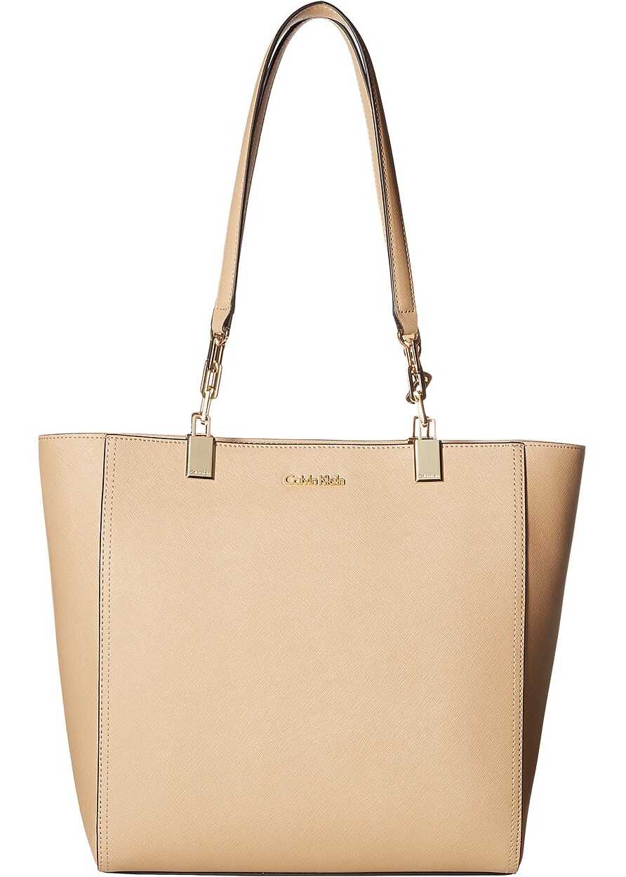 Geanta femei Calvin Klein Key Item Saffiano Tote HG Nude