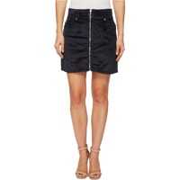 Fuste casual Zip Front Mini Skirt in Navy Femei
