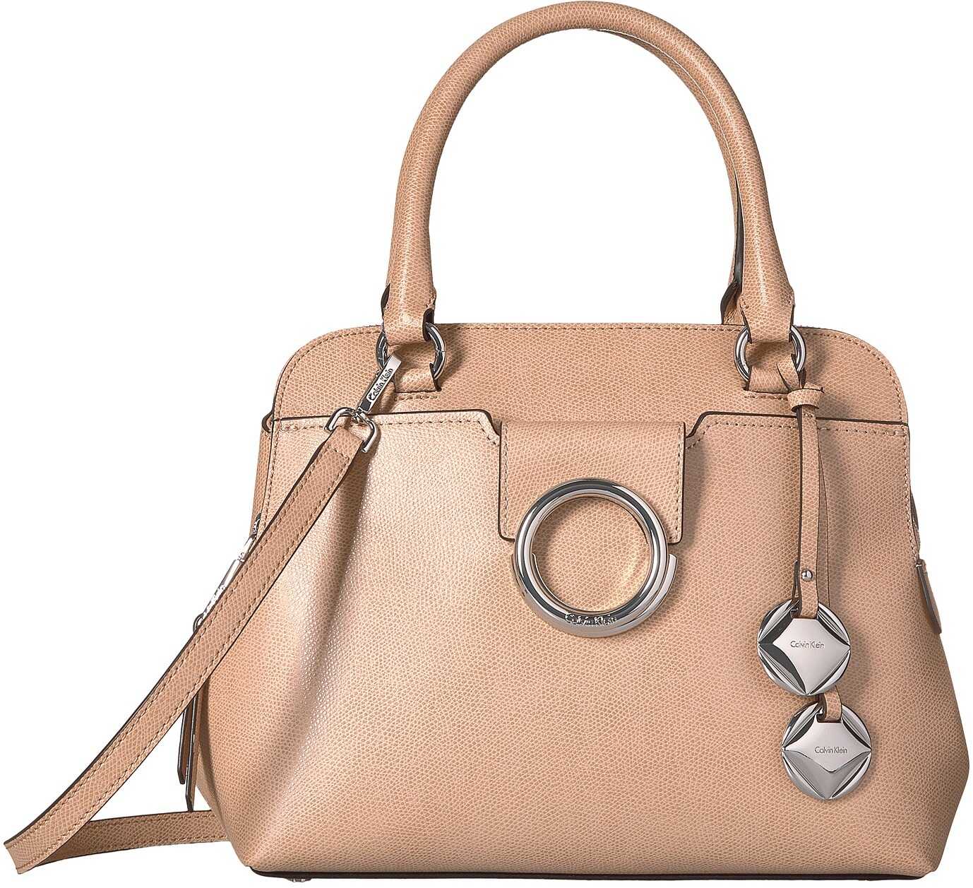 Geanta femei Calvin Klein Reese Mercury Satchel Oatmeal