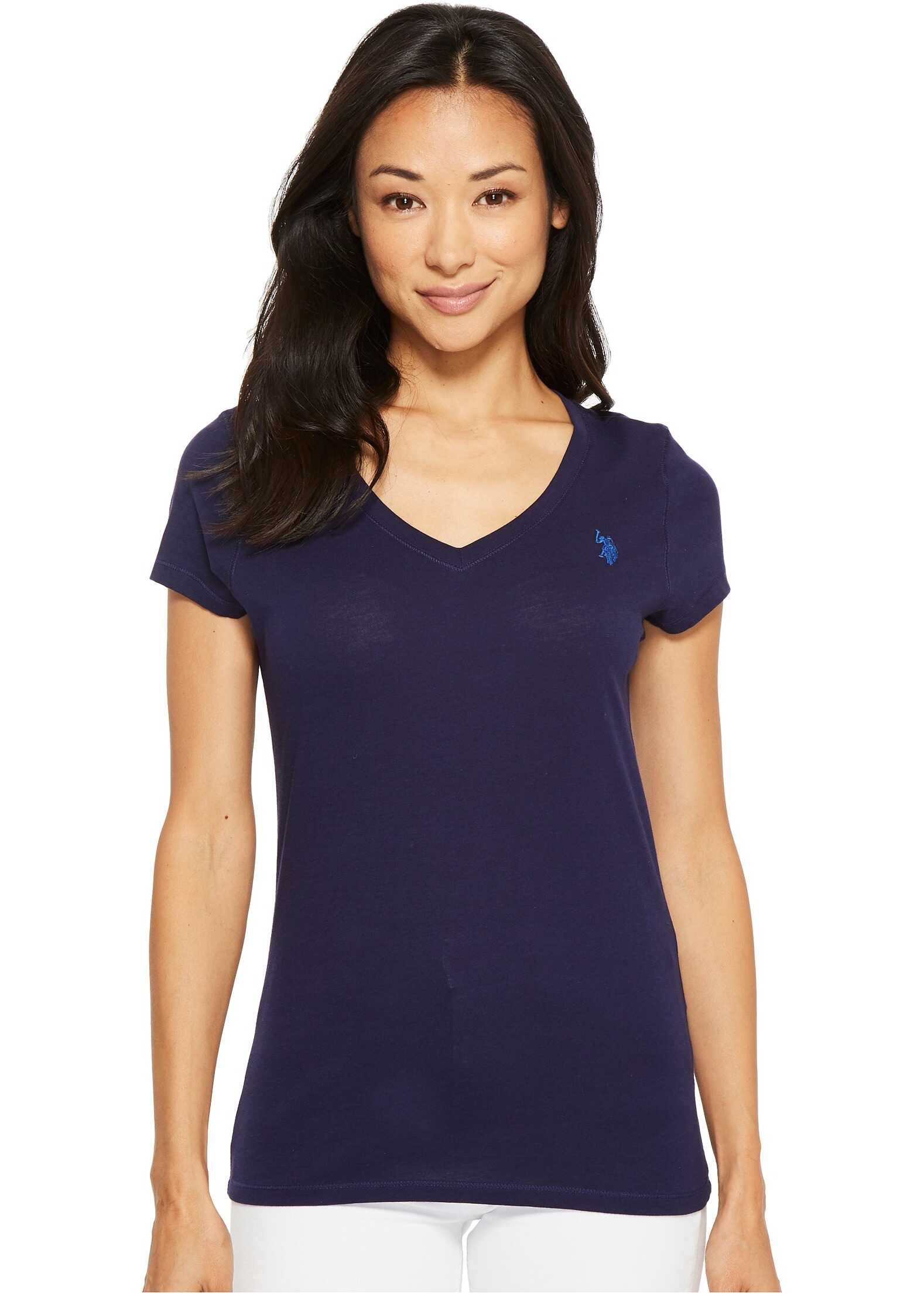 Tricou U.S. POLO ASSN. Tonal Embroidered T-Shirt Evening Blue