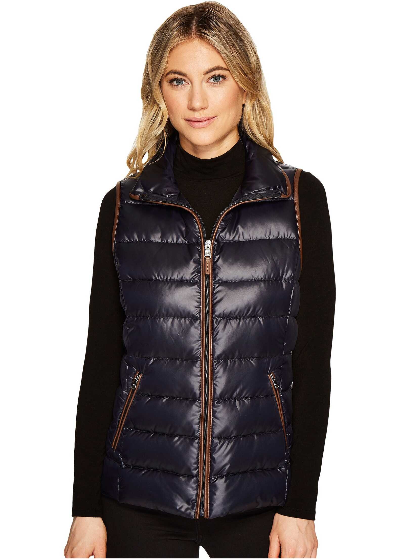 Vesta Ralph Lauren Horizontal Packable Vest Navy