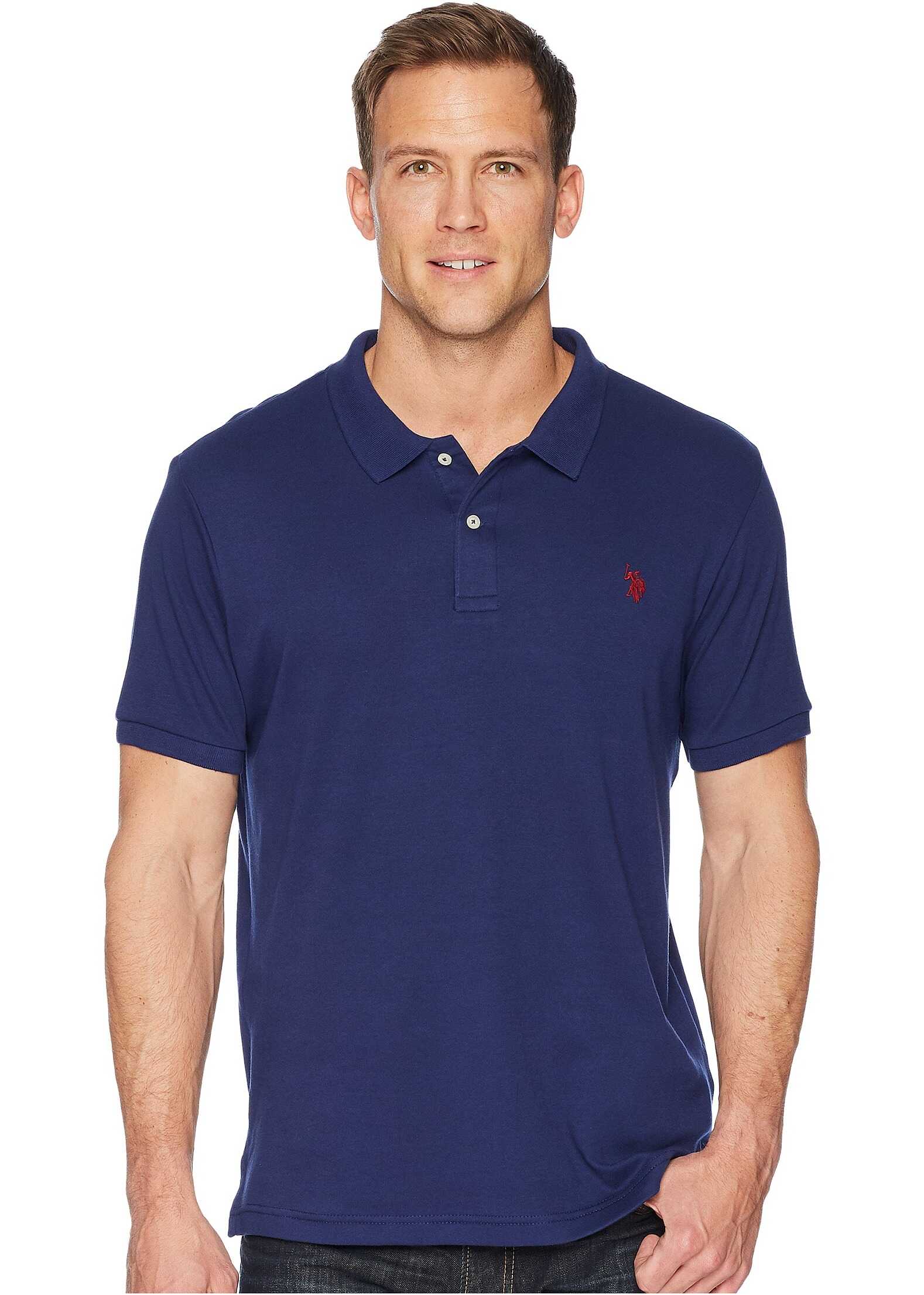 Tricou U.S. POLO ASSN. Classic Interlock Polo Shirt Marina Blue