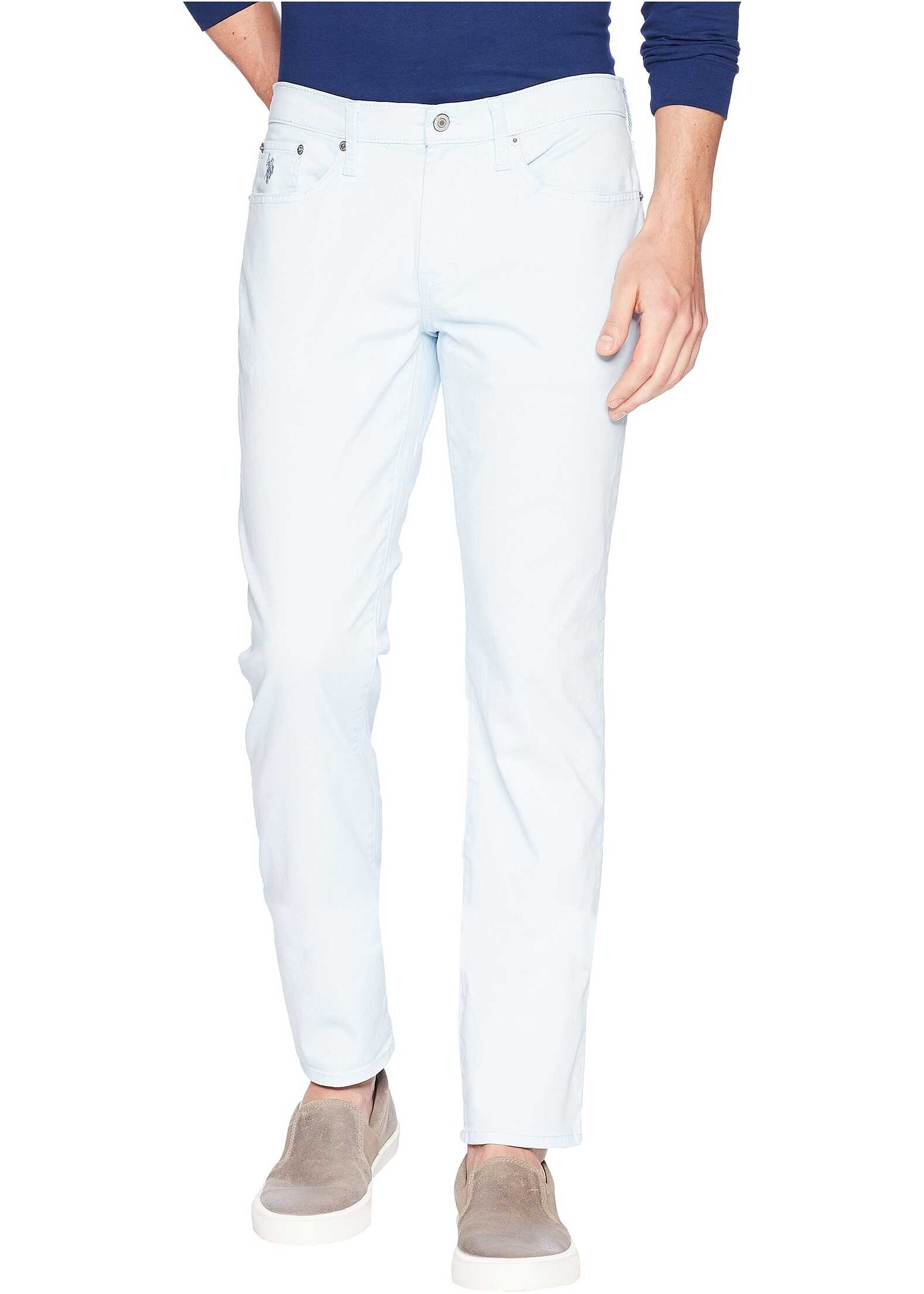 Pantalon U.S. POLO ASSN. Slim Straight Stretch Five-Pocket Pants Ocean Sky