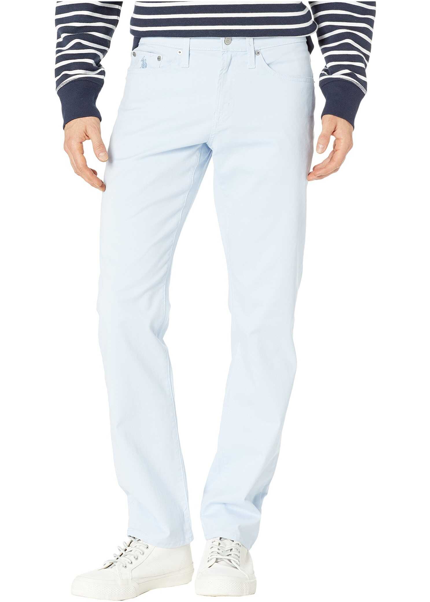 U.S. POLO ASSN. Slim Straight Stretch Five-Pocket Pants Blue Morning