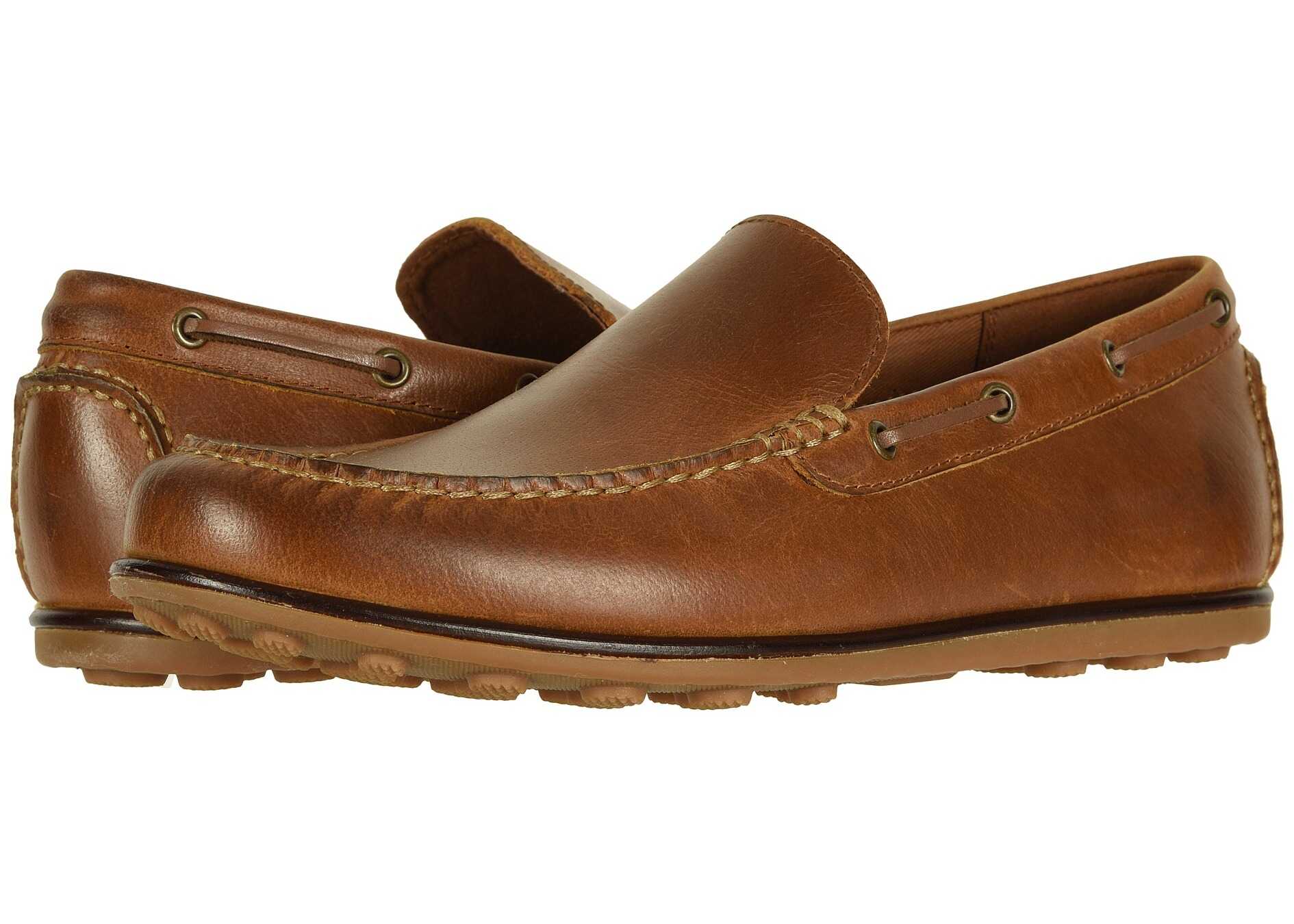 Mocasin Frye Venetian Driving Moc Tan Leather