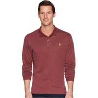 Tricouri Polo Long Sleeve Solid Small Pony Interlock Polo Shirt Barbati