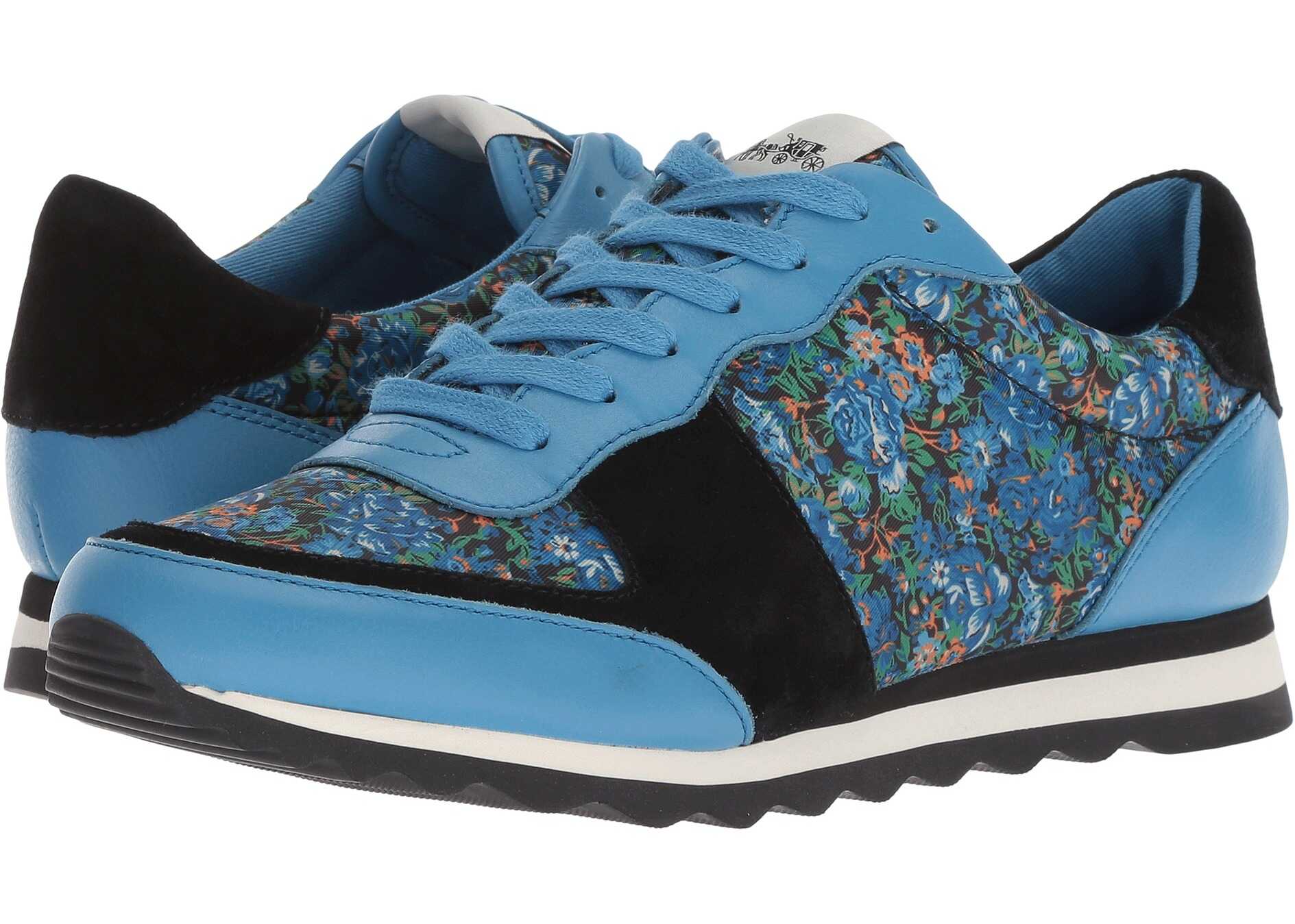 Tenis COACH C142 Runner Blue/Black Multi Floral Nylon Leather