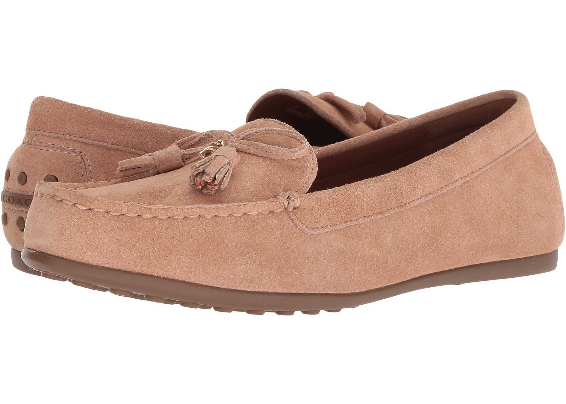 Mocasin COACH Greenwich Driver w/ Tassel Beechwood Suede