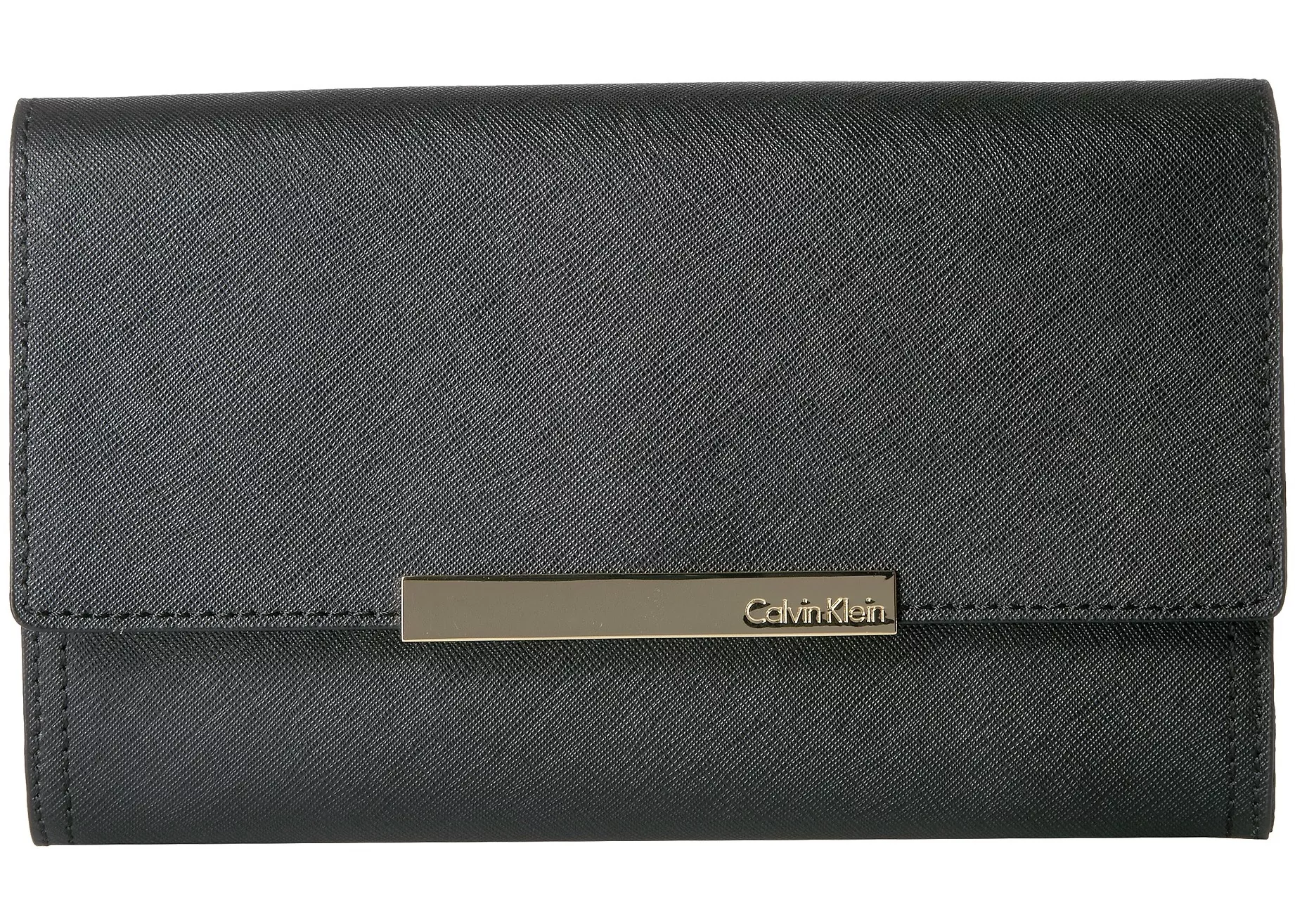 Geanta femei Calvin Klein Evening Saffiano Clutch Black/Gold