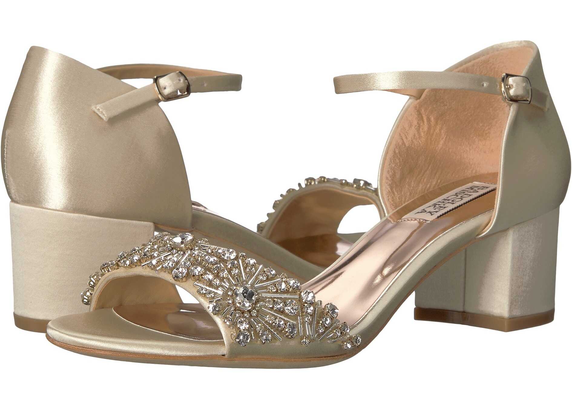 Pantof Badgley Mischka Mareva Ivory Satin